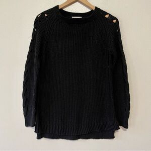 Altar’d State Black Knitted Sweater - Size: XS
